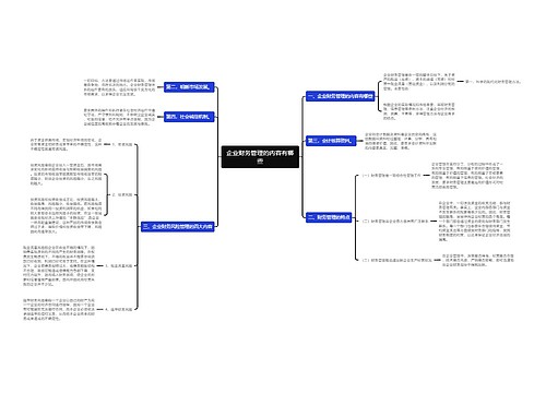 企业财务管理的内容有哪些