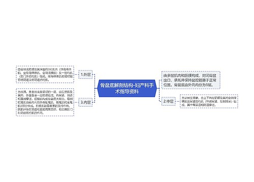 骨盆底解剖结构-妇产科手术指导资料