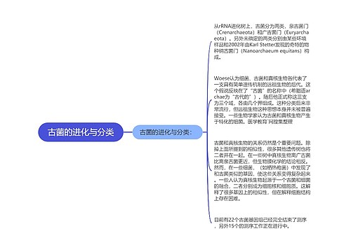 古菌的进化与分类