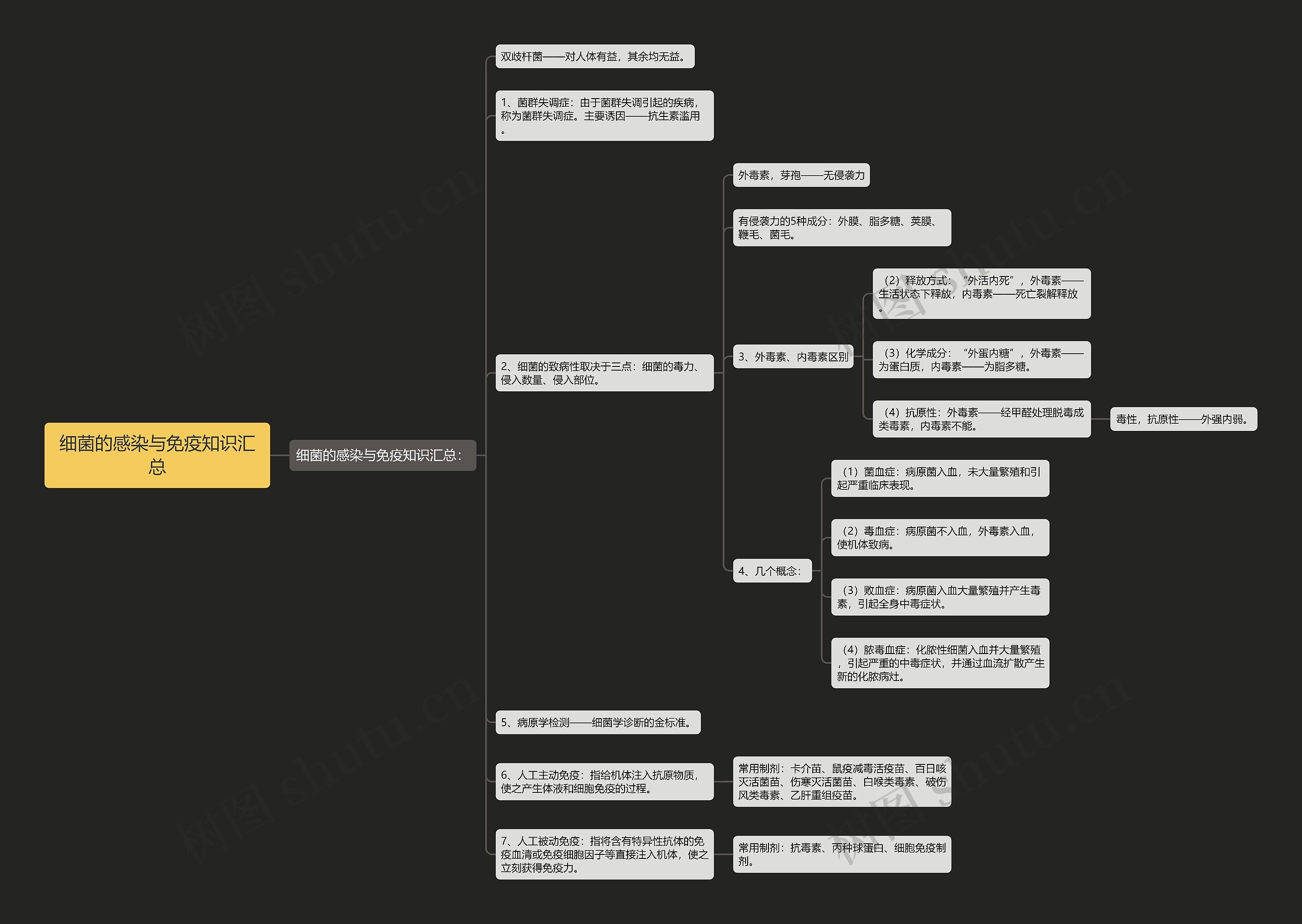 细菌的感染与免疫知识汇总 细菌的感染与免疫知识汇总