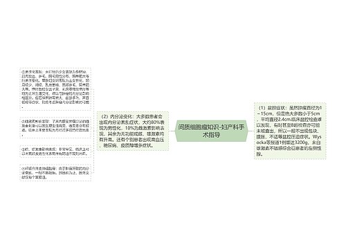 间质细胞瘤知识-妇产科手术指导