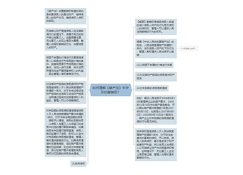 如何理解《破产法》中涉及的撤销权？