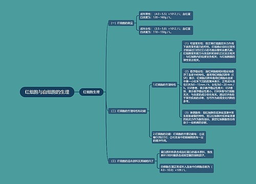 红细胞与白细胞的生理