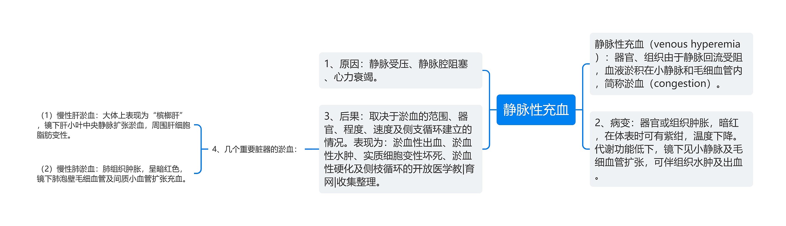 静脉性充血 静脉性充血