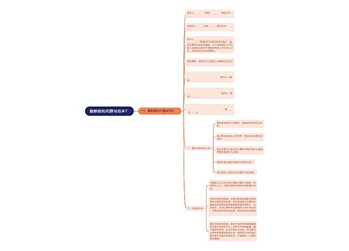 最新委托代理书范本？