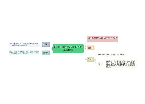 妇科检查结果记录-妇产科手术指导