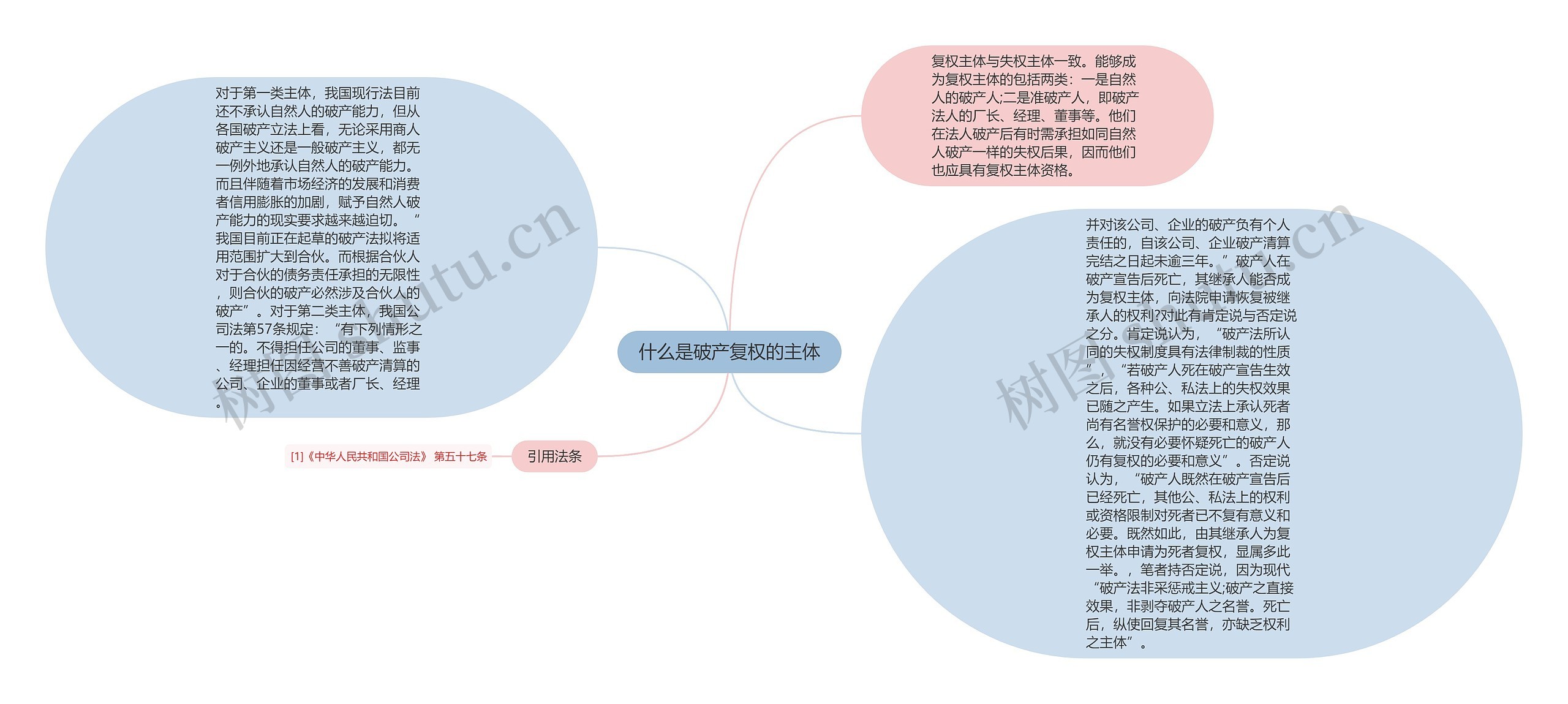 什么是破产复权的主体思维导图