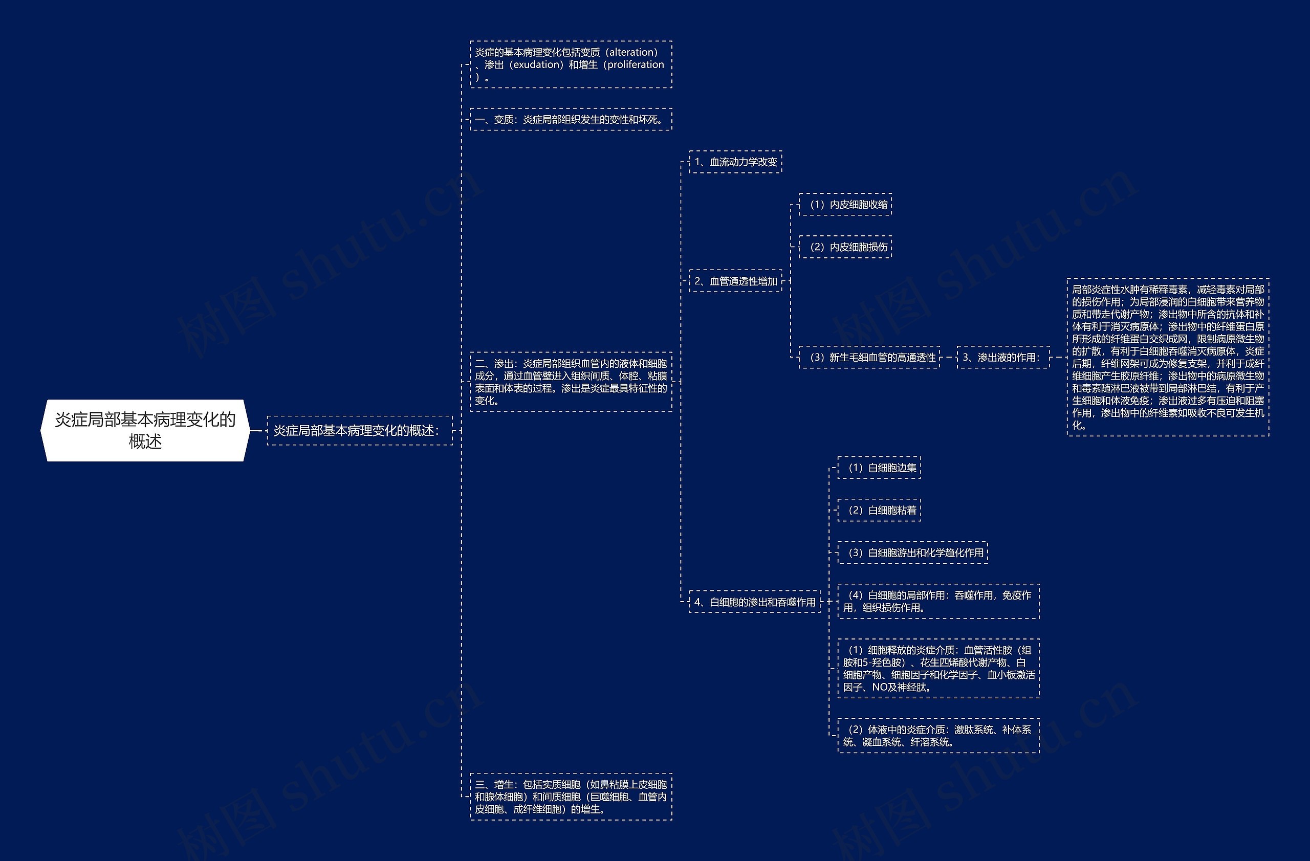 炎症局部基本病理变化的概述 炎症局部基本病理变化的概述