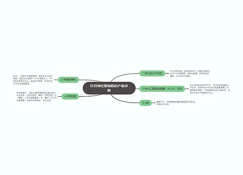 针对神经管缺陷的产前诊断