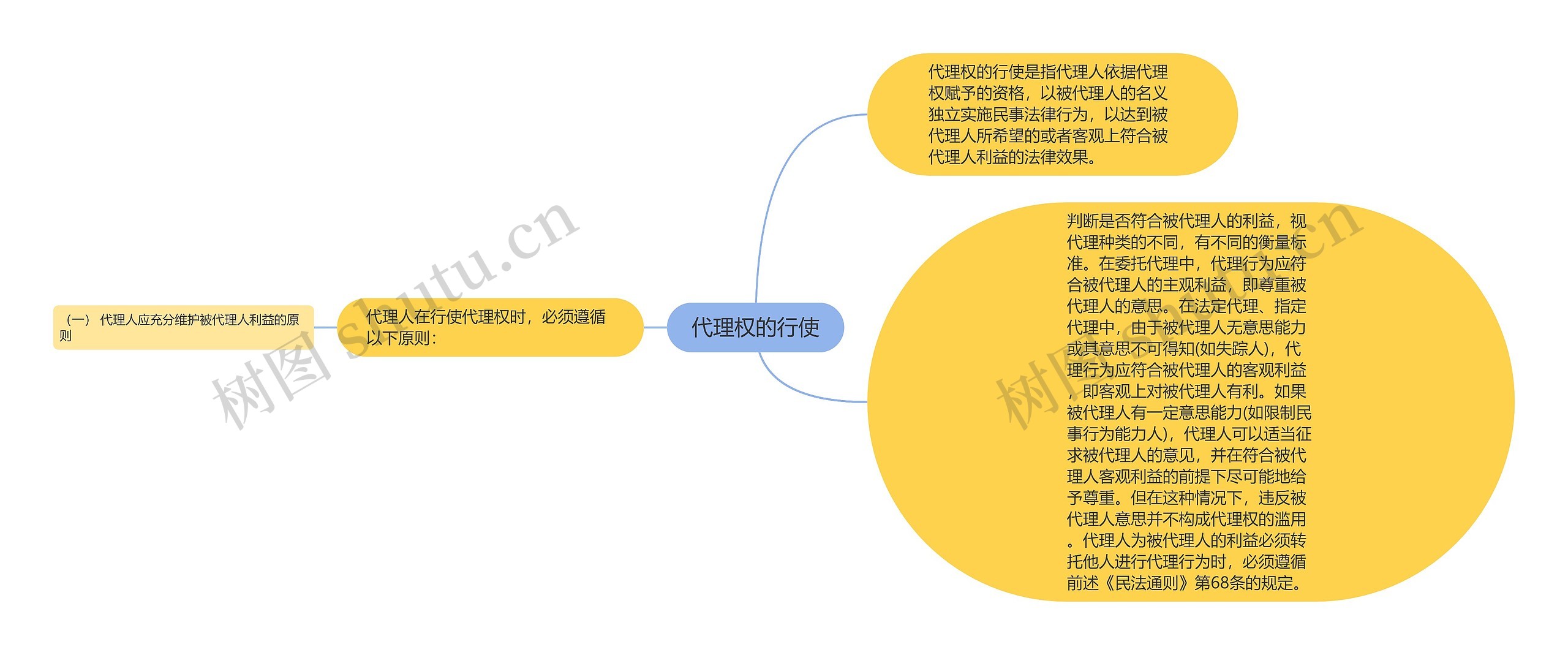 代理权的行使思维导图