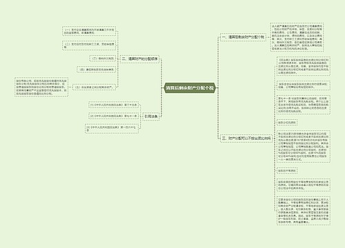 清算后剩余财产分配个税