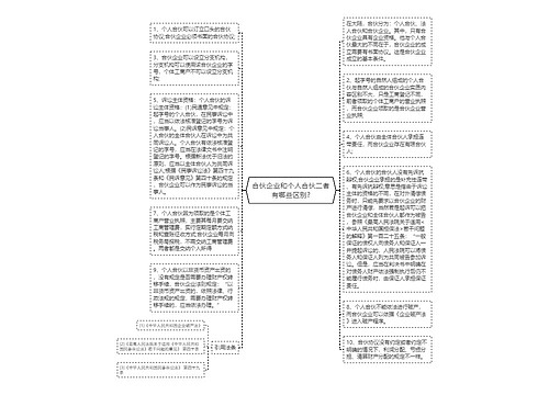 合伙企业和个人合伙二者有哪些区别?