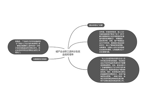 破产企业职工退休计生奖金政府埋单