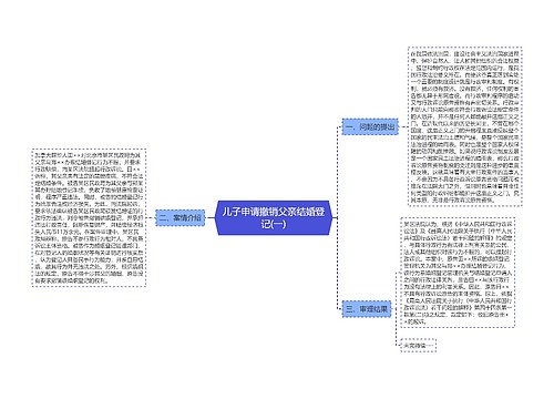 儿子申请撤销父亲结婚登记(一)