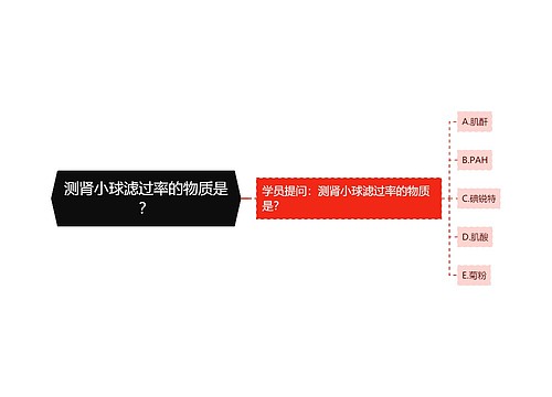 测肾小球滤过率的物质是？