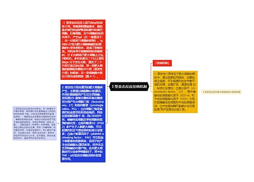 Ⅰ型变态反应发病机制