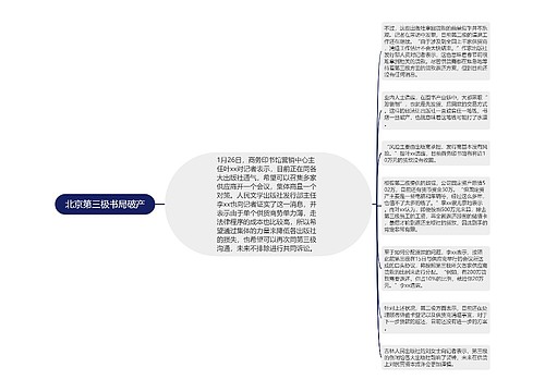 北京第三极书局破产