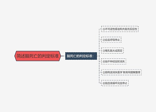 简述脑死亡的判定标准