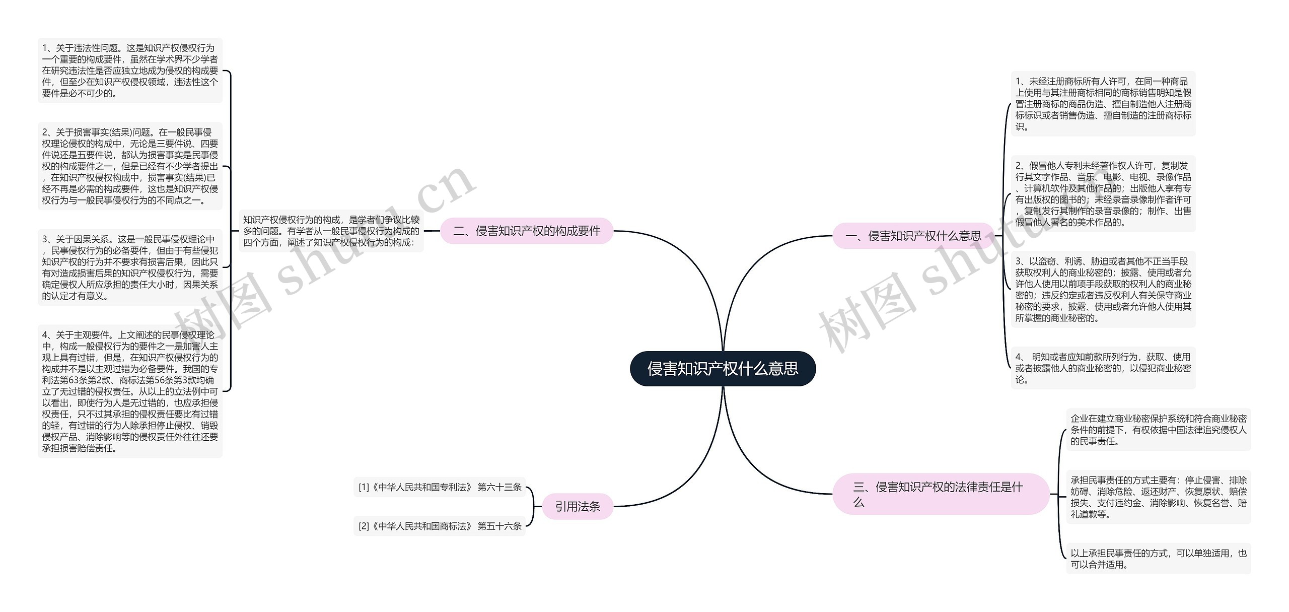 侵害知识产权什么意思思维导图