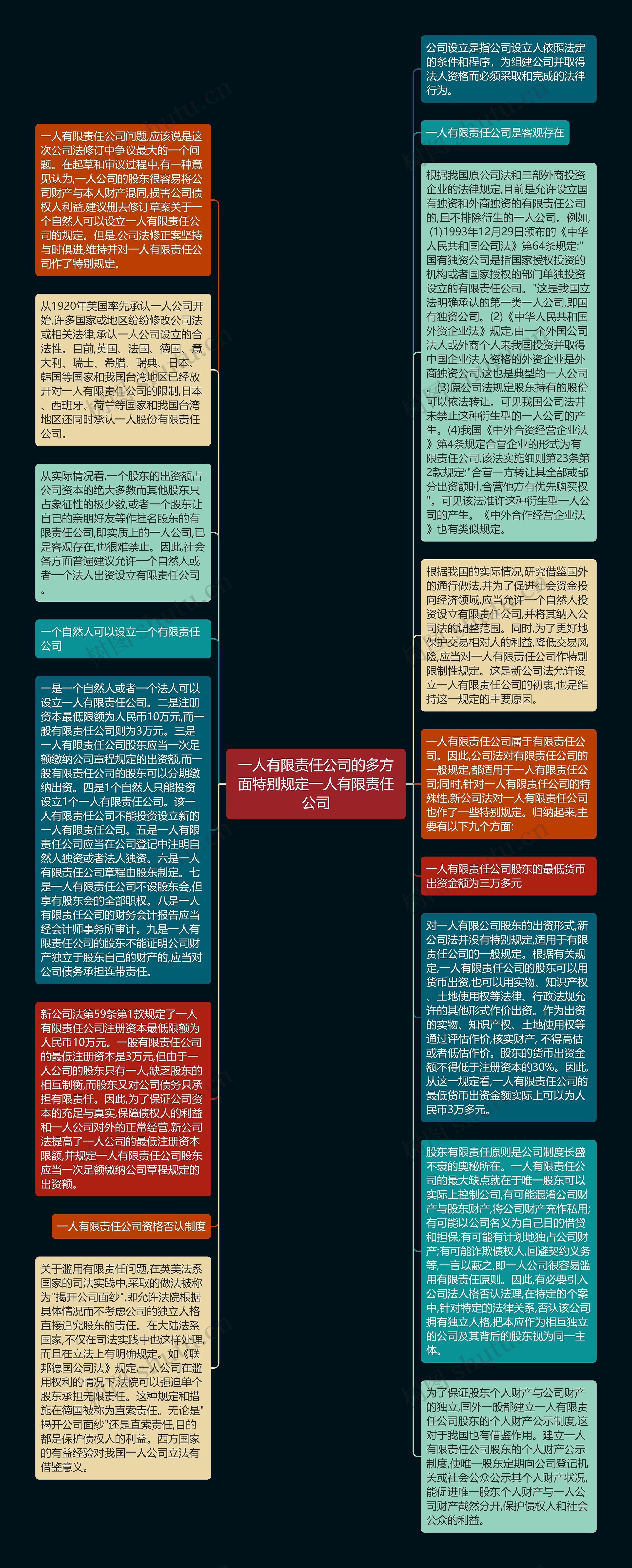 一人有限责任公司的多方面特别规定一人有限责任公司