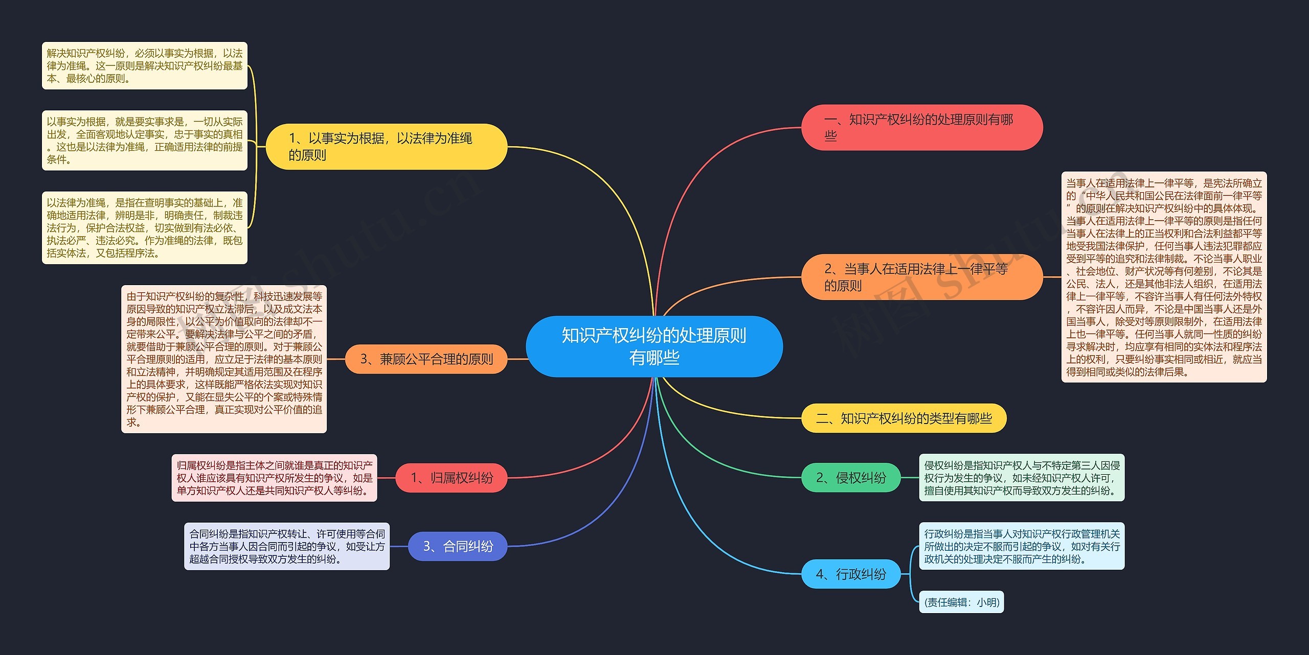 知识产权纠纷的处理原则有哪些 知识产权纠纷的处理原则有哪些