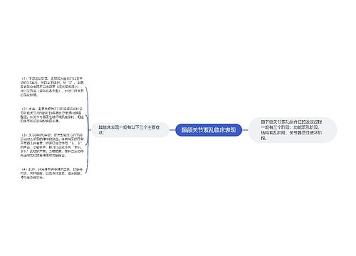 颞颌关节紊乱临床表现