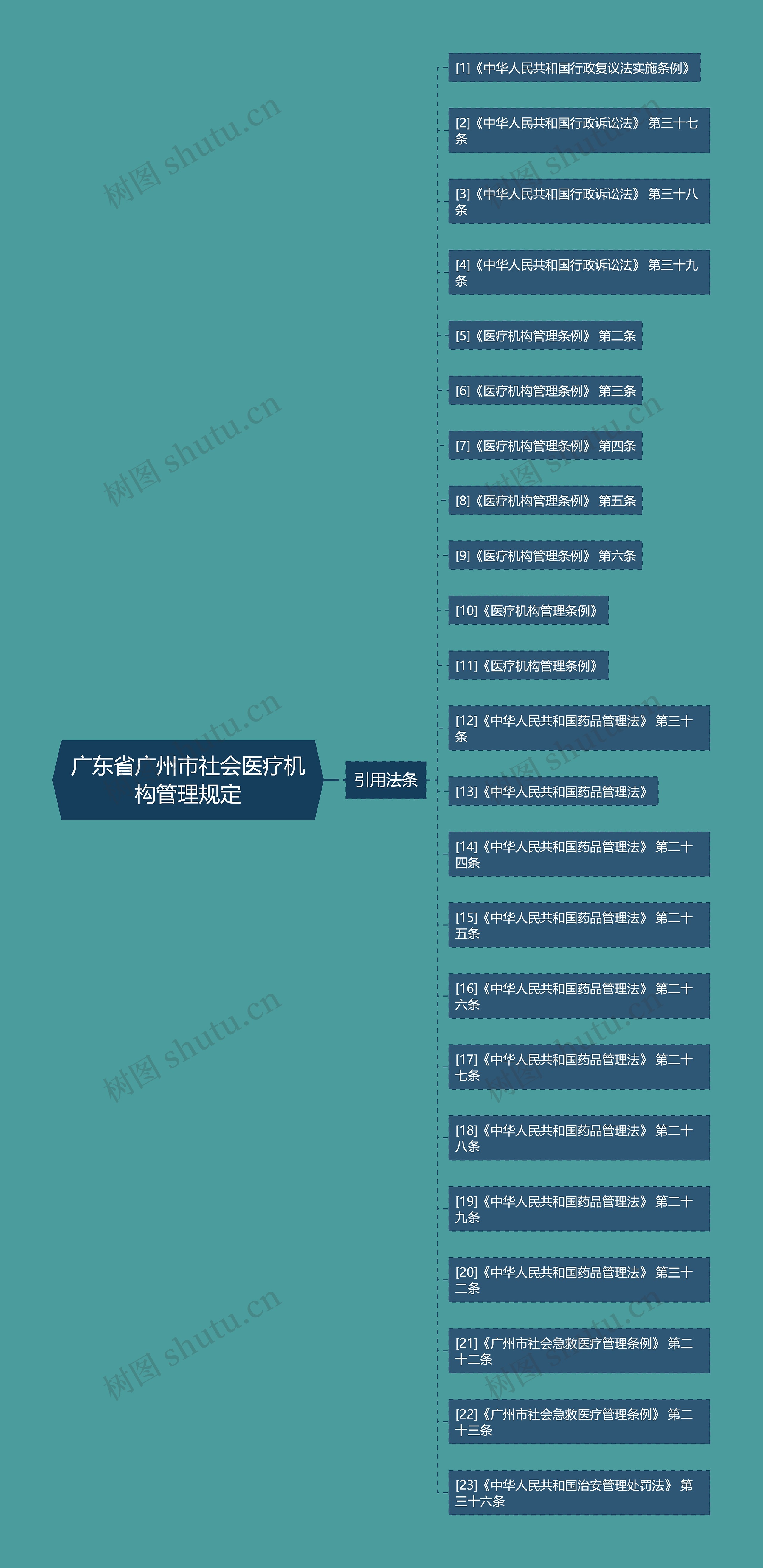 广东省广州市社会医疗机构管理规定思维导图