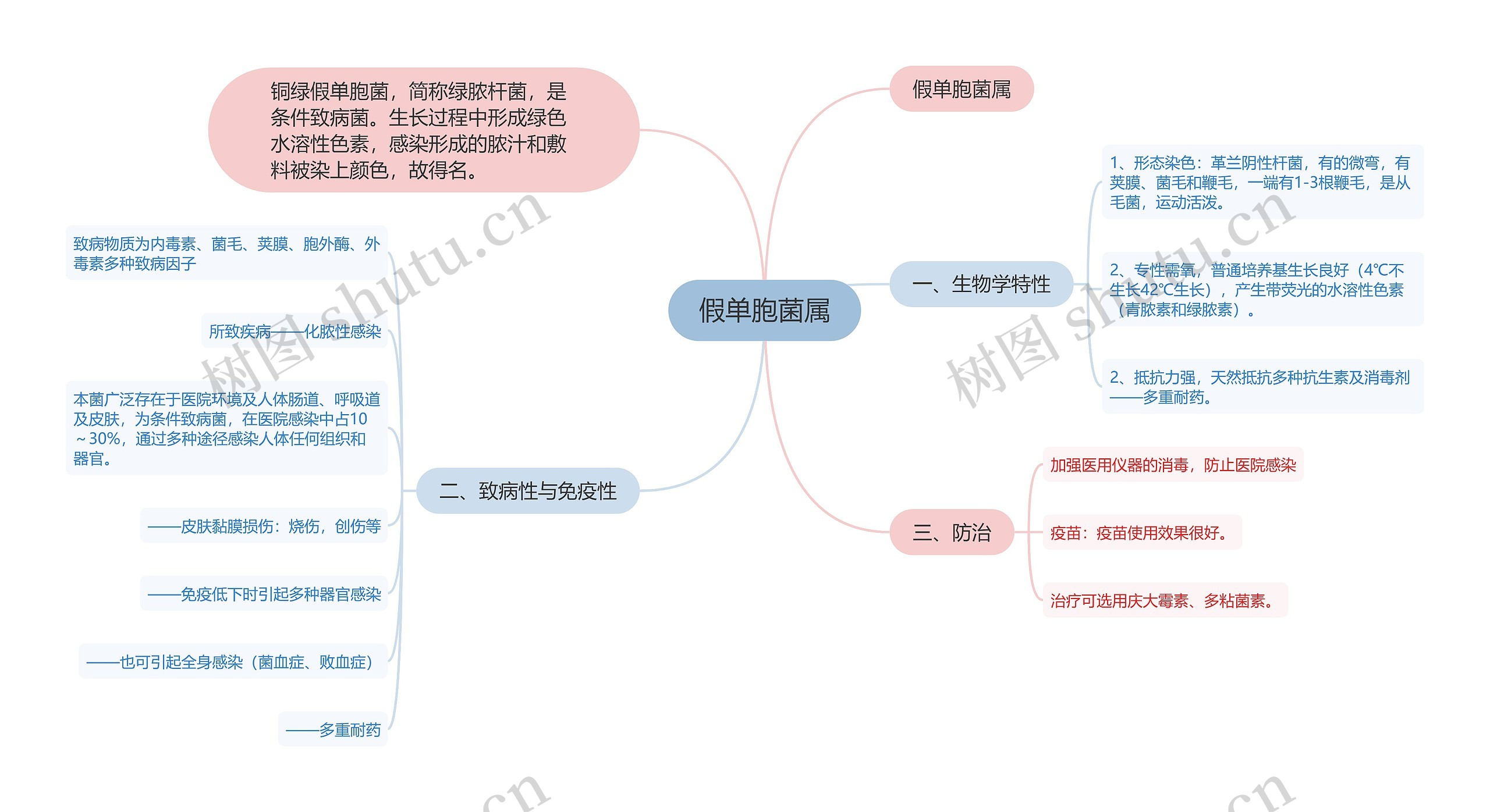 假单胞菌属思维导图