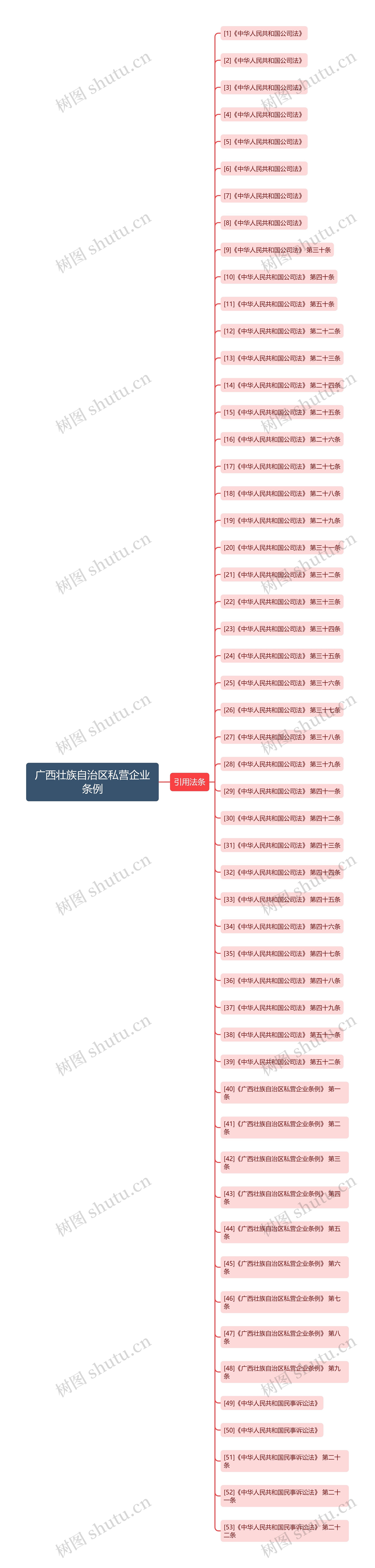 广西壮族自治区私营企业条例思维导图