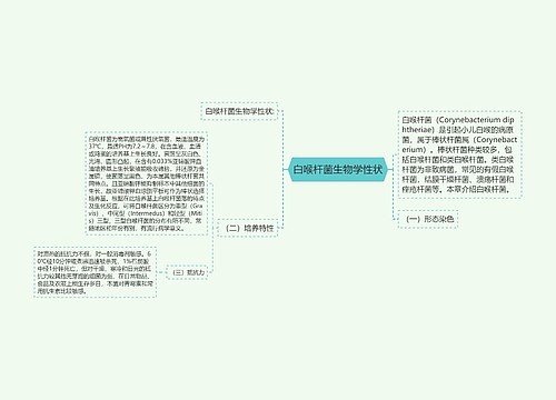 白喉杆菌生物学性状