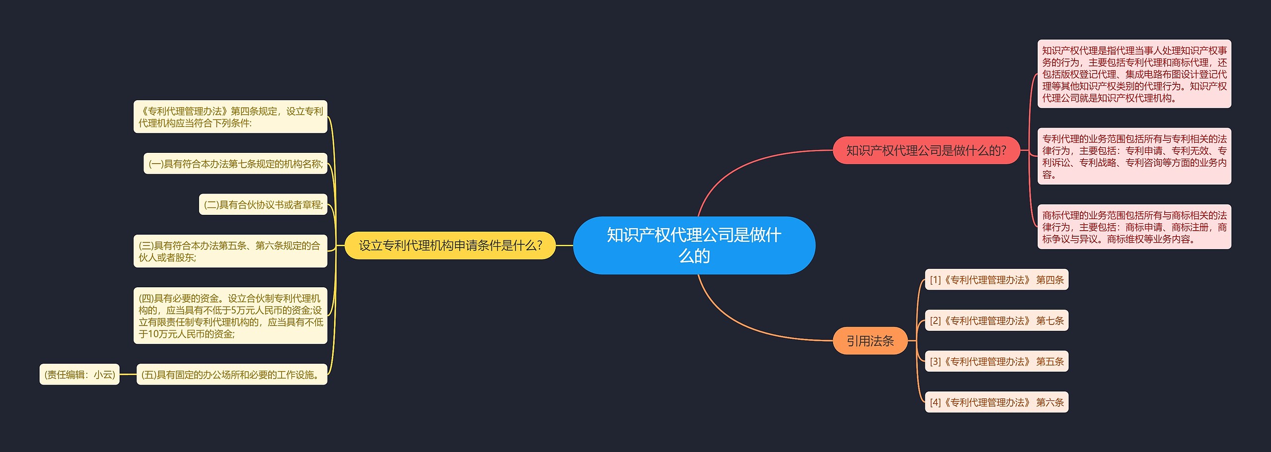 知识产权代理公司是做什么的思维导图