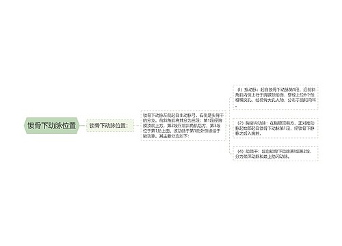 锁骨下动脉位置