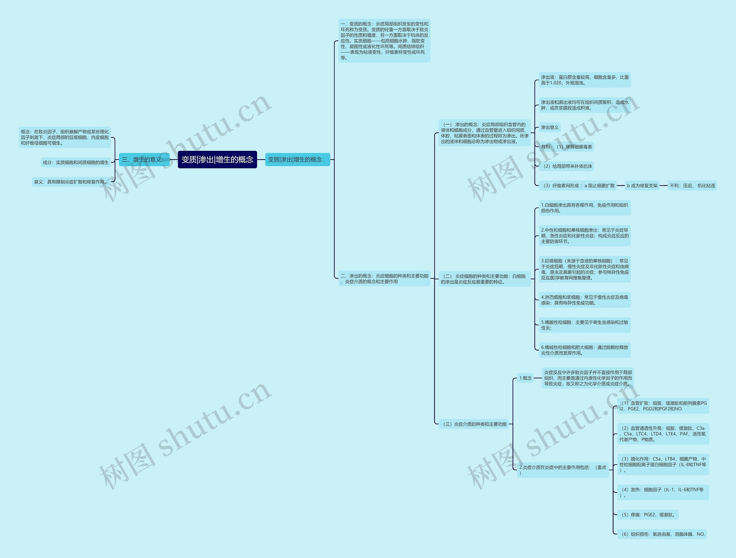 变质|渗出|增生的概念 变质|渗出|增生的概念