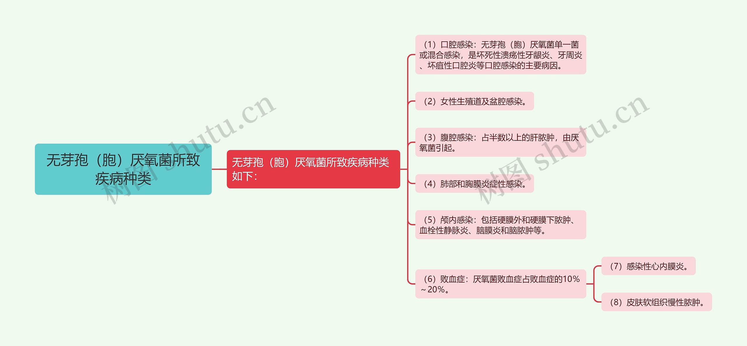 无芽孢（胞）厌氧菌所致疾病种类