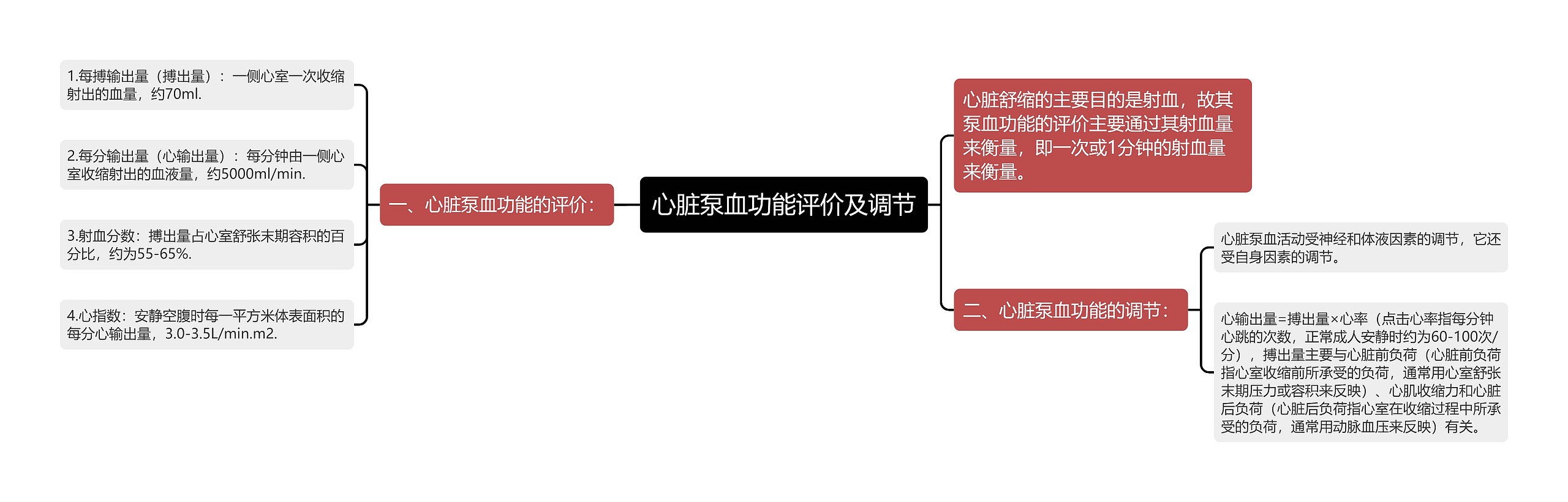 心脏泵血功能评价及调节