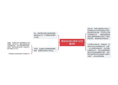 曾经合伙做生意现今反目骗货款