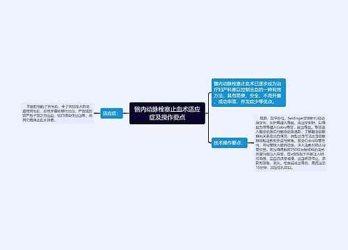 髂内动脉栓塞止血术适应症及操作要点