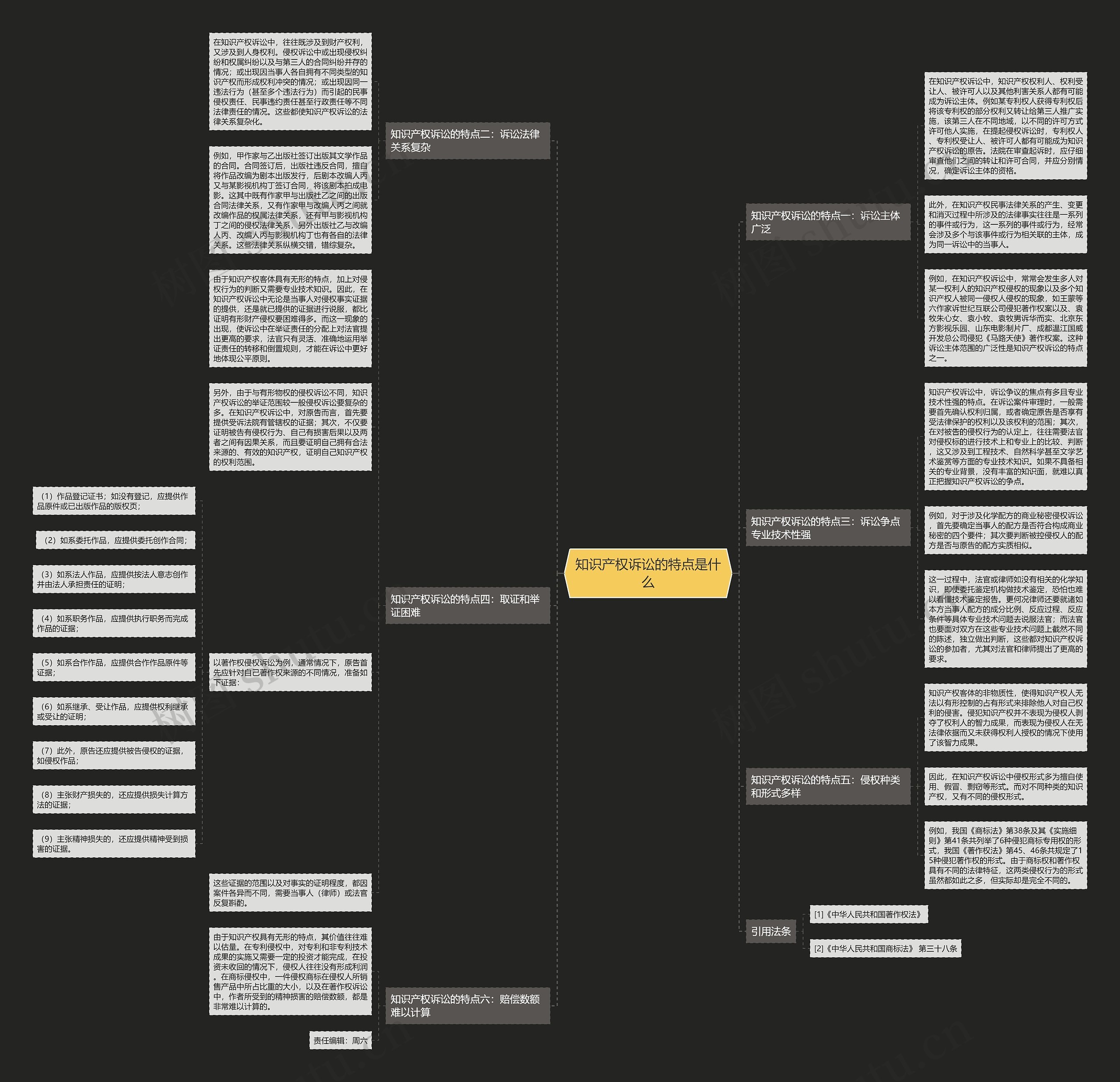 知识产权诉讼的特点是什么思维导图