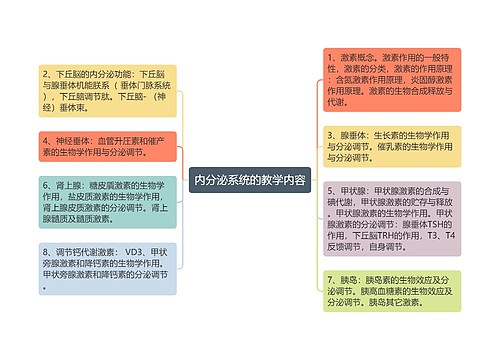 内分泌系统的教学内容