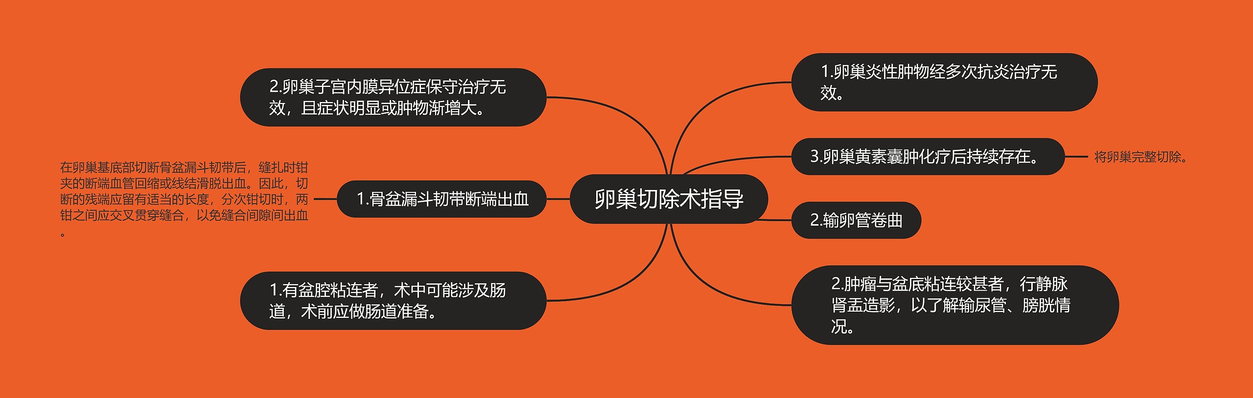 卵巢切除术指导思维导图