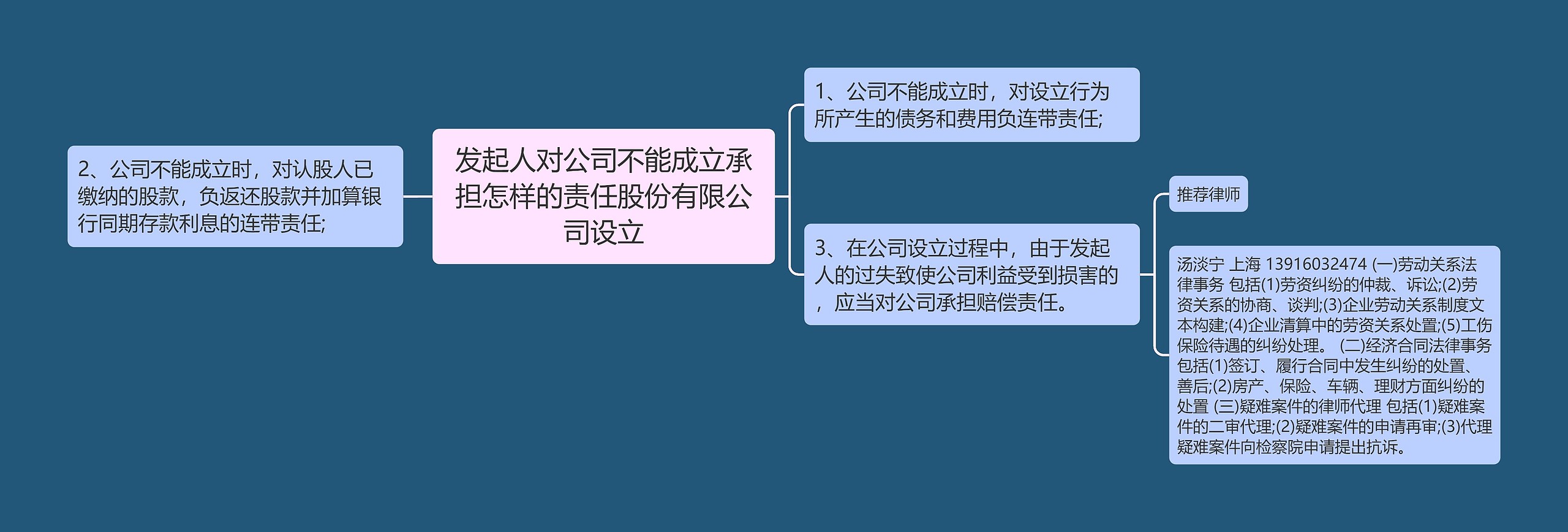 发起人对公司不能成立承担怎样的责任股份有限公司设立思维导图