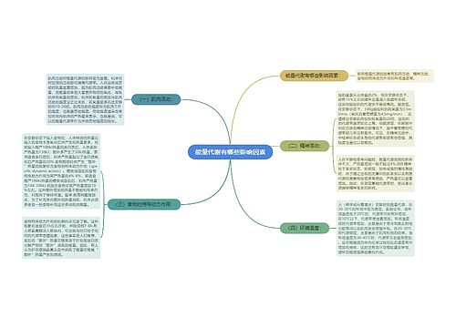 能量代谢有哪些影响因素