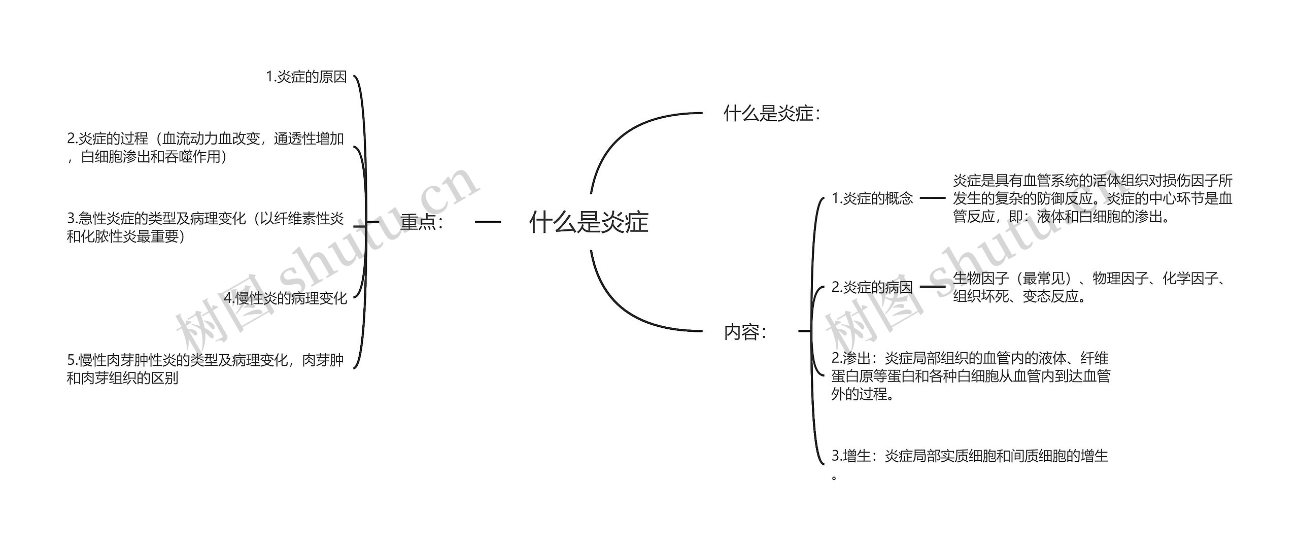 什么是炎症思维导图