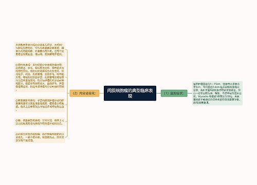 间质细胞瘤的典型临床表现