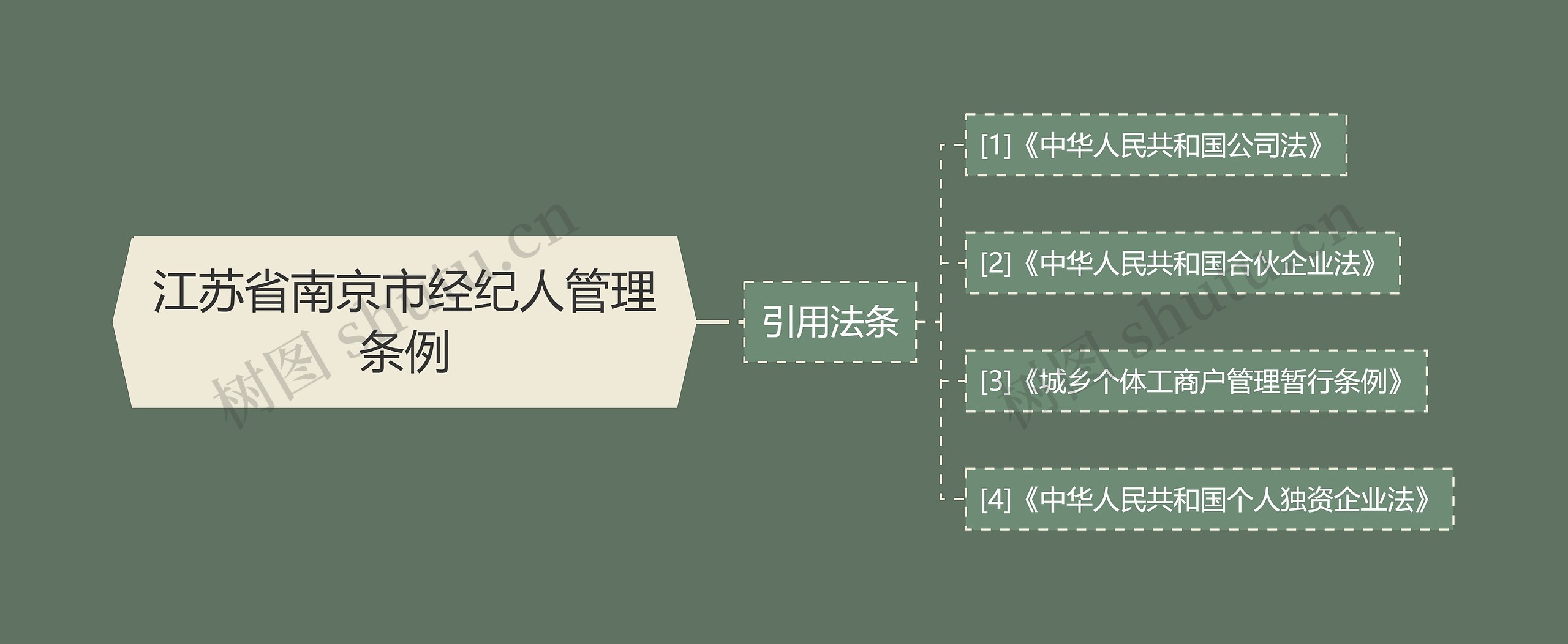 江苏省南京市经纪人管理条例思维导图