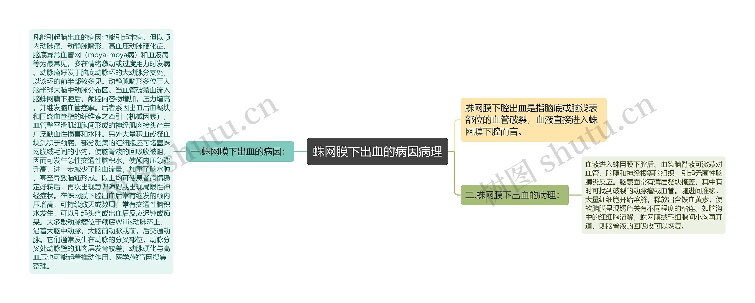 蛛网膜下出血的病因病理