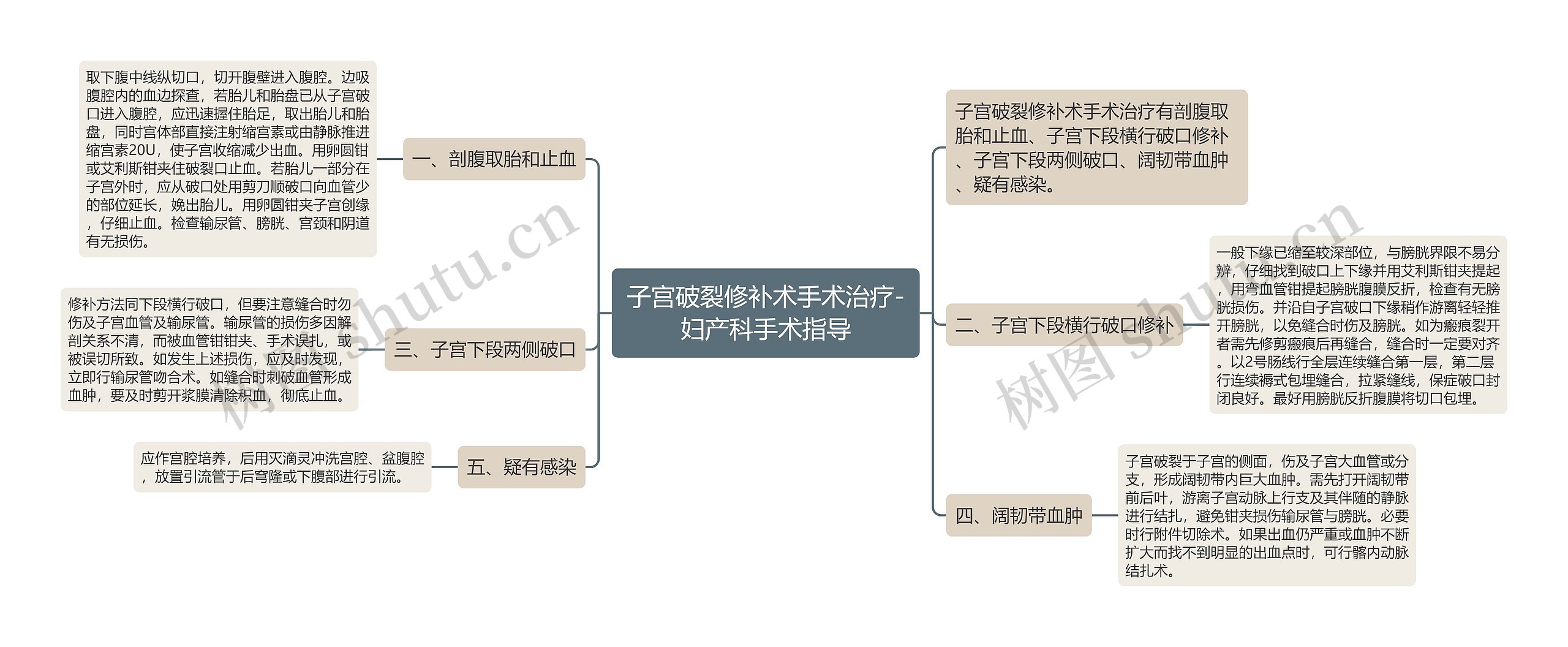 子宫破裂修补术手术治疗-妇产科手术指导