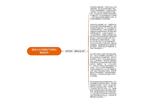 国有企业申请破产的附加限制条件