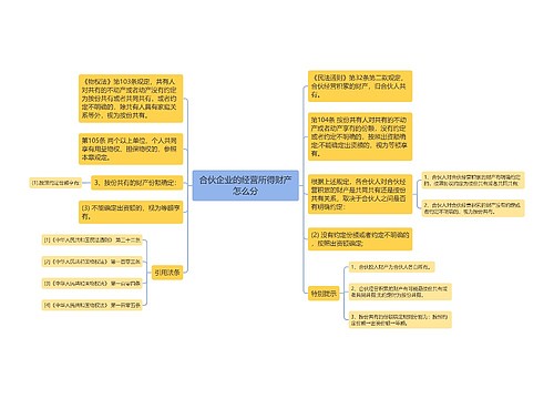 合伙企业的经营所得财产怎么分