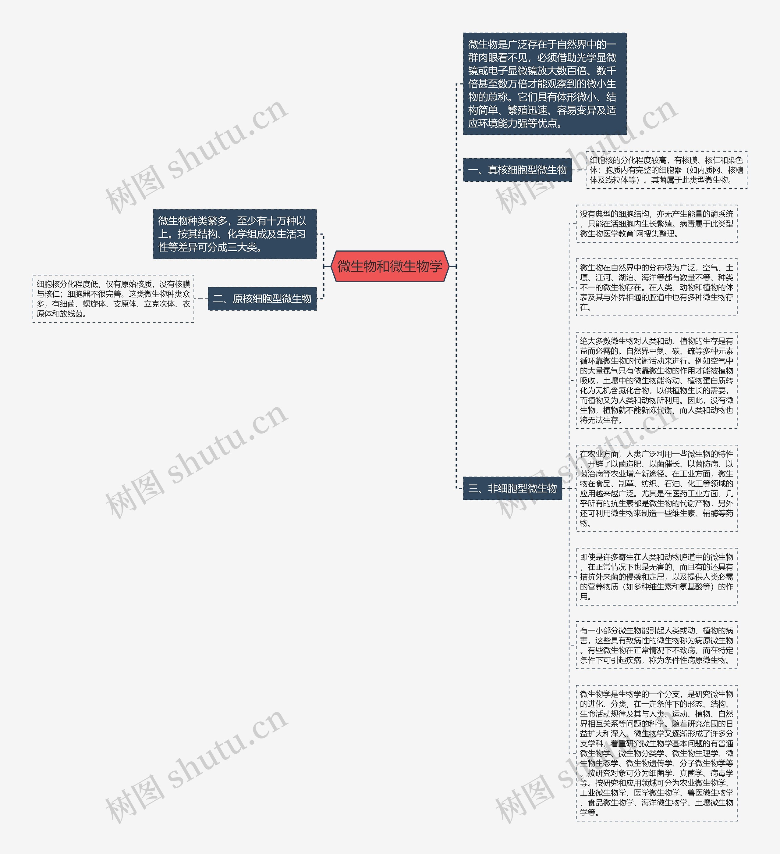 微生物和微生物学思维导图